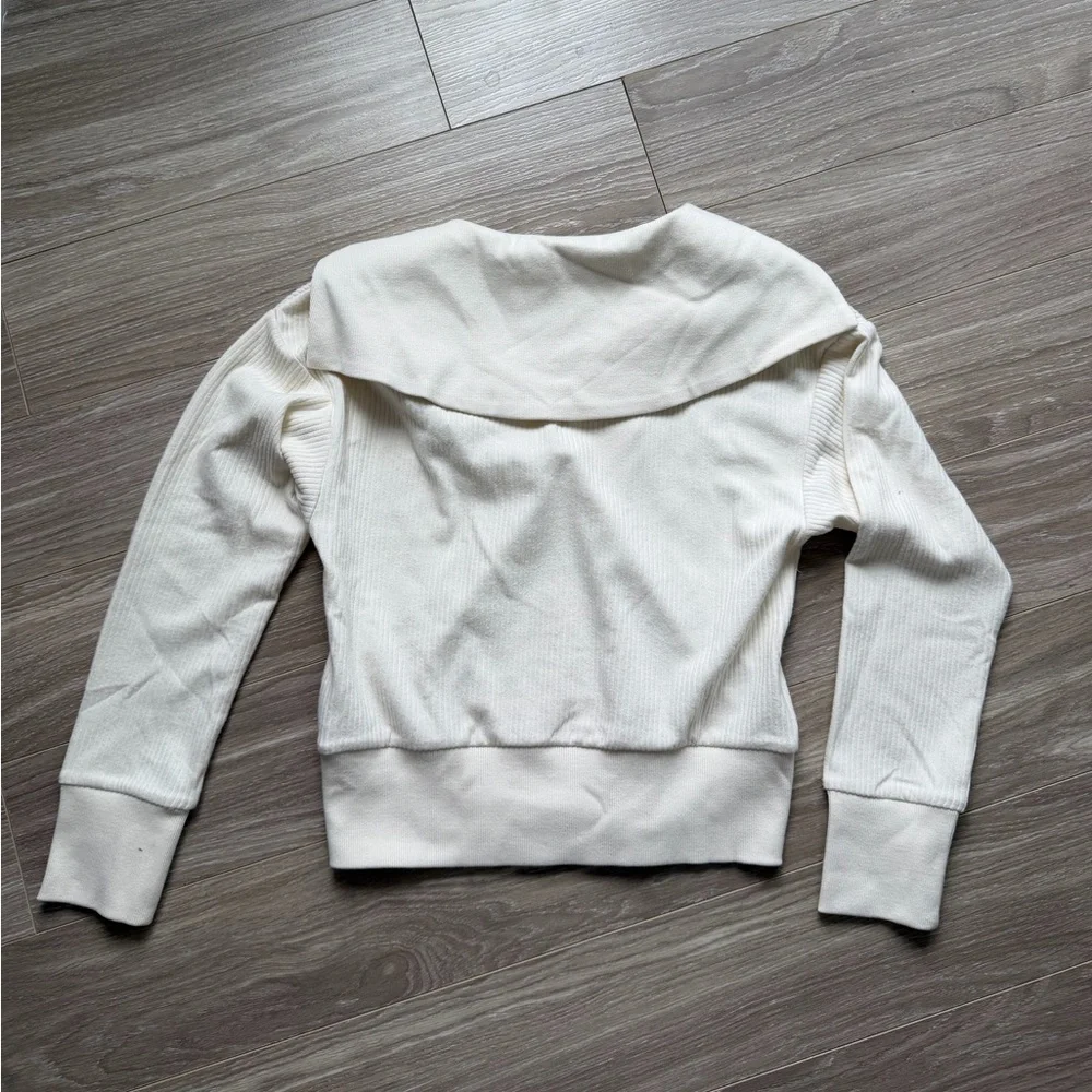 Varley NWT Women’s Maguire Half Zip Sweater Egret Cream Sz XS - Picture 11 of 13